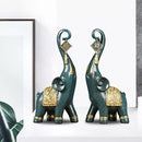 Estatuetas Elefantes Prosperidade 2 Peças - Casa Farfelle