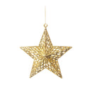 Estrela Decorativa Dourada - Enfeite de Natal Brilhante - Casa Farfelle