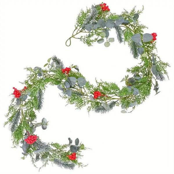 Festão de Natal Realista Decorado - Casa Farfelle