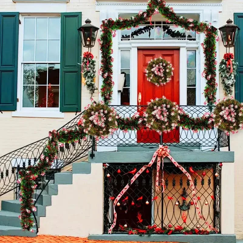 Festão Natalino Fake com Decorações - Casa Farfelle