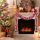 Festão Natalino Fake Vemelho com Cristais - Casa Farfelle