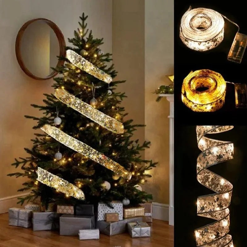 Fita Led Decorativa para árvore de Natal com Iluminação Lenogue - Casa Farfelle