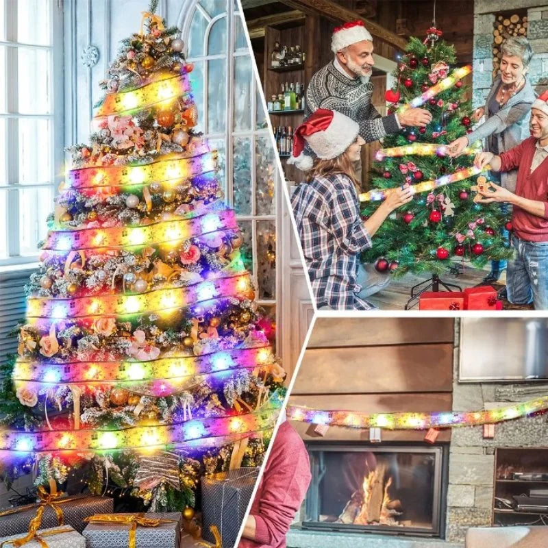 Fita Led Decorativa para árvore de Natal com Iluminação Lenogue - Casa Farfelle