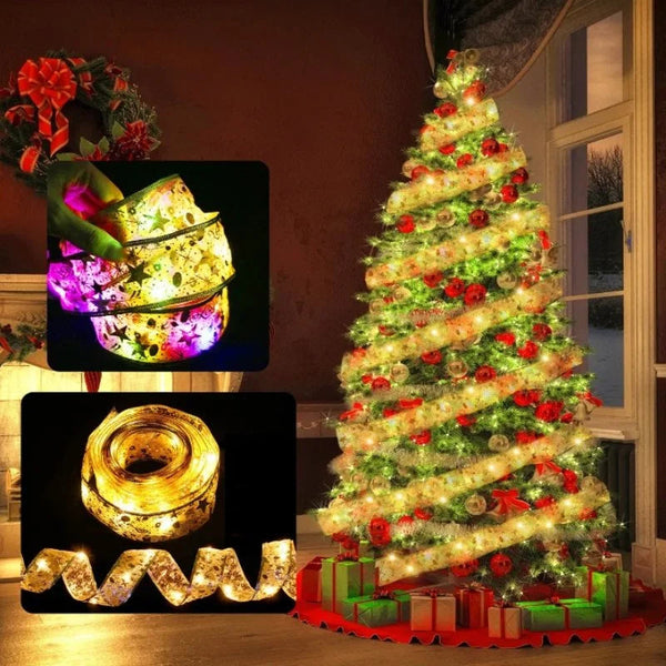 Fita Led Decorativa para árvore de Natal com Iluminação Lenogue - Casa Farfelle