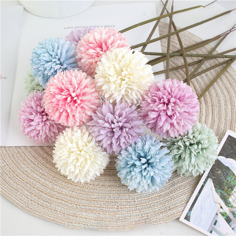 Flor de Seda Crisântemo para Decoração 5 Peças - Casa Farfelle