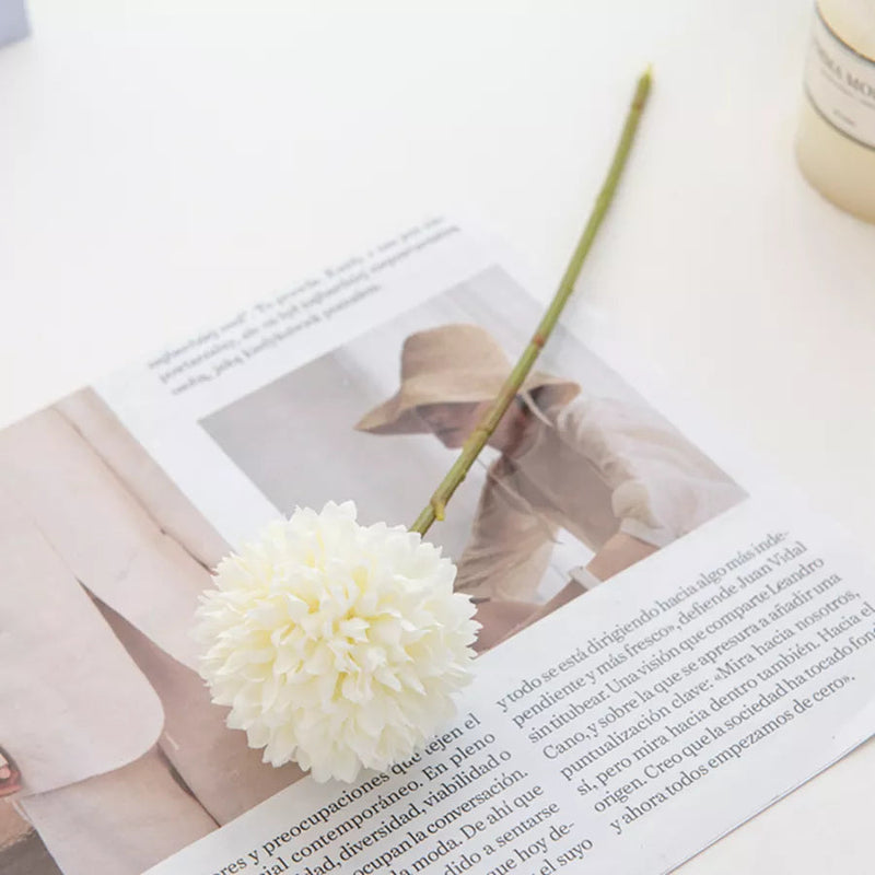 Flor de Seda Crisântemo para Decoração 5 Peças - Casa Farfelle
