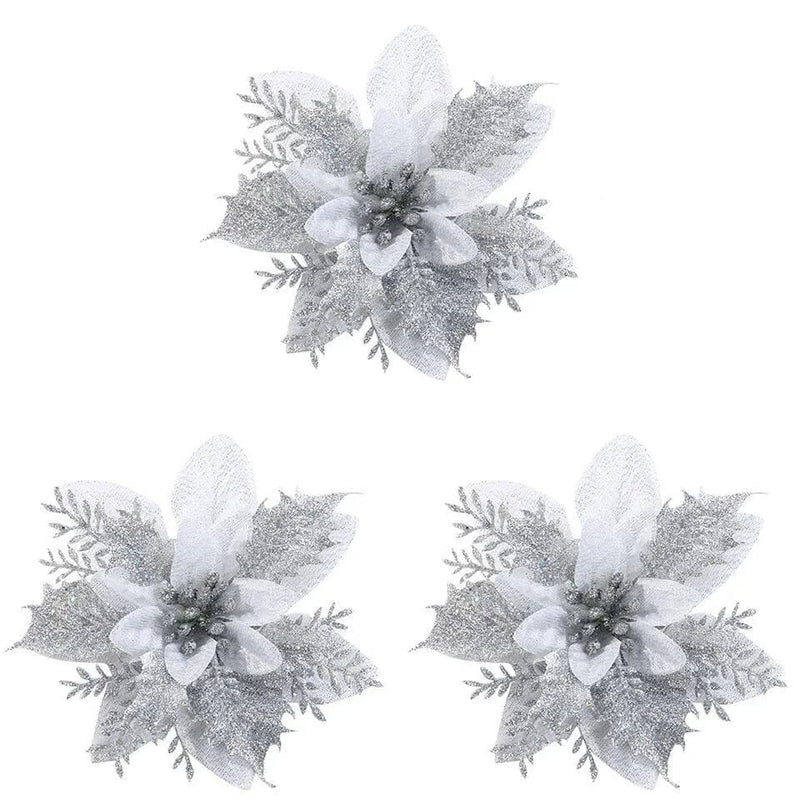 Flores de Natal Arranjos Natalinos - Kit com 5 - Casa Farfelle