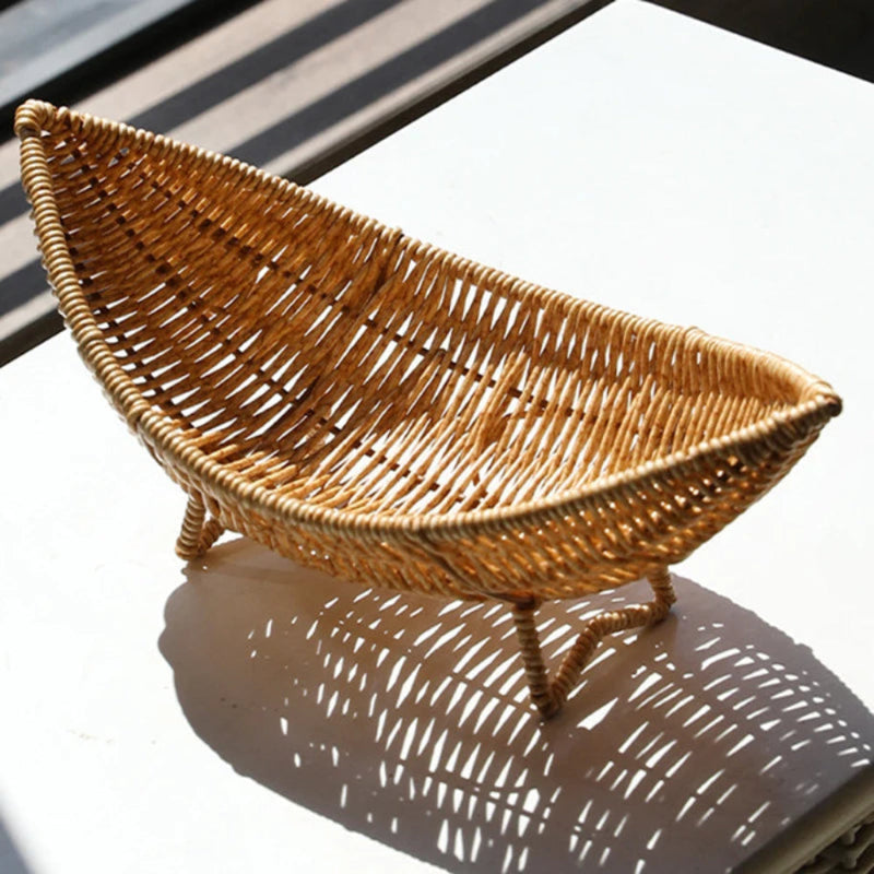 Fruteira de Mesa em Rattan - Casa Farfelle