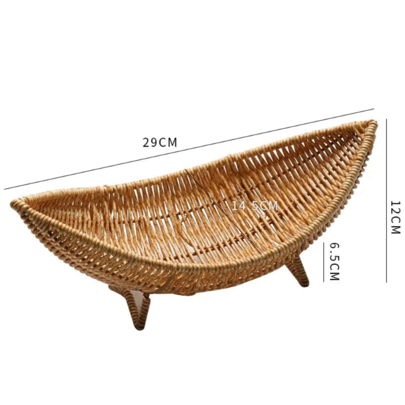 Fruteira de Mesa em Rattan - Casa Farfelle
