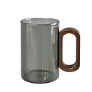 Fuméa – Copo de Vidro com Alça de Madeira e Design Vertical Translúcido - Casa Farfelle