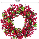 Guirlanda de Natal para Porta/Parede de Luxo Grande - Vermelha/Verde