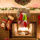 Guirlanda Natalina com Pernas de Duende e Juta para Porta Lenogue - Casa Farfelle