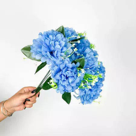 Hortênsia Artificial Kit com 3 Buquês - Casa Farfelle