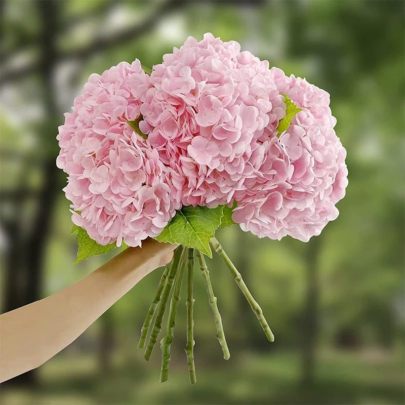 Hortênsia Artificial para Decoração 3 Peças - Casa Farfelle
