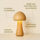 Luminária de Mesa LED Cogumelo com Toque