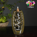 Incensário Cascata Cachoeira + 100 Incensos Cônicos - Casa Farfelle