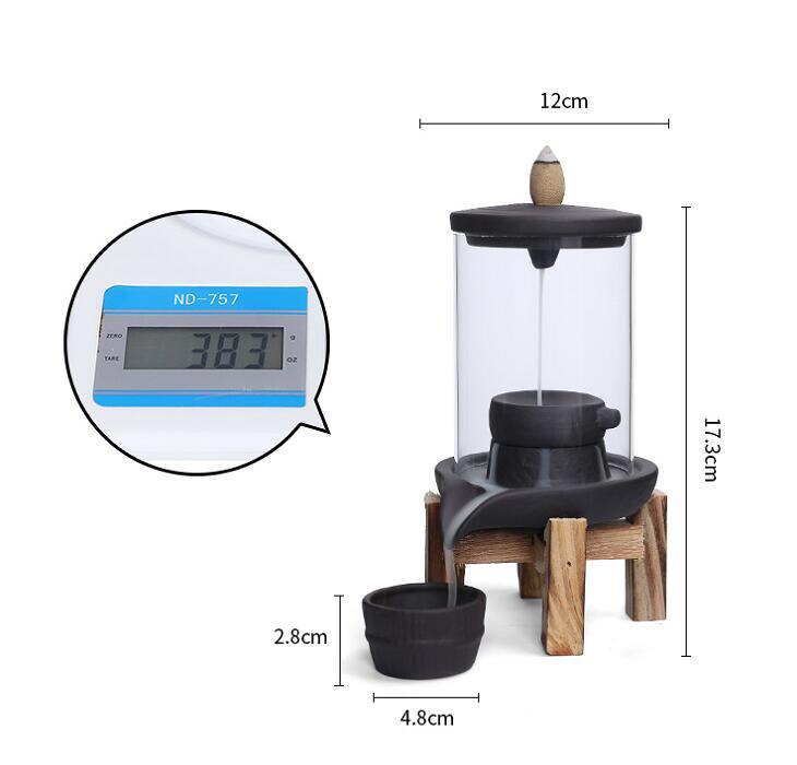 Incensário Cascata DropBowl + 20 Incensos Cônicos - Casa Farfelle