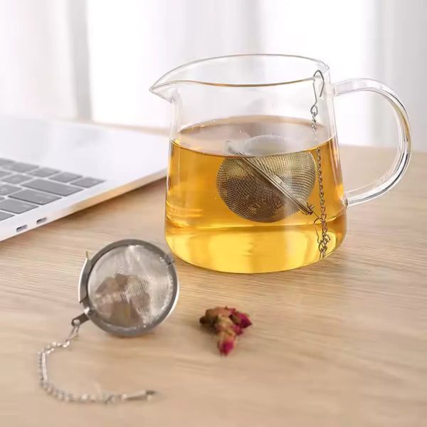 Infusor de Chá Esférico Inox com Corrente 4,5cm Casa Splendida - Casa Farfelle