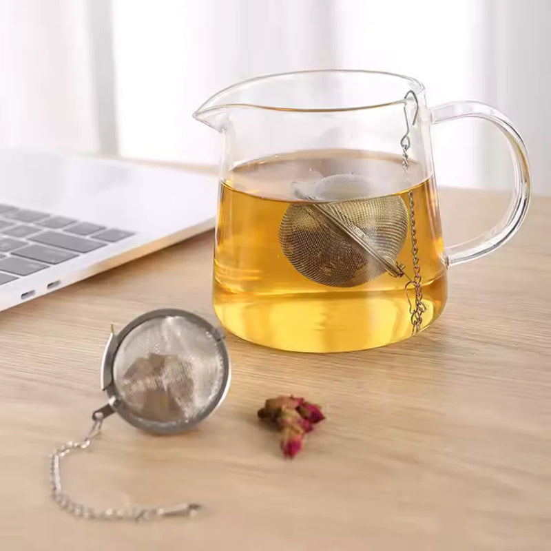 Infusor de Chá Esférico Inox com Corrente 4,5cm Casa Splendida - Casa Farfelle