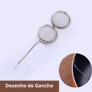 Infusor de Chá Esférico Inox com Corrente 4,5cm Casa Splendida - Casa Farfelle