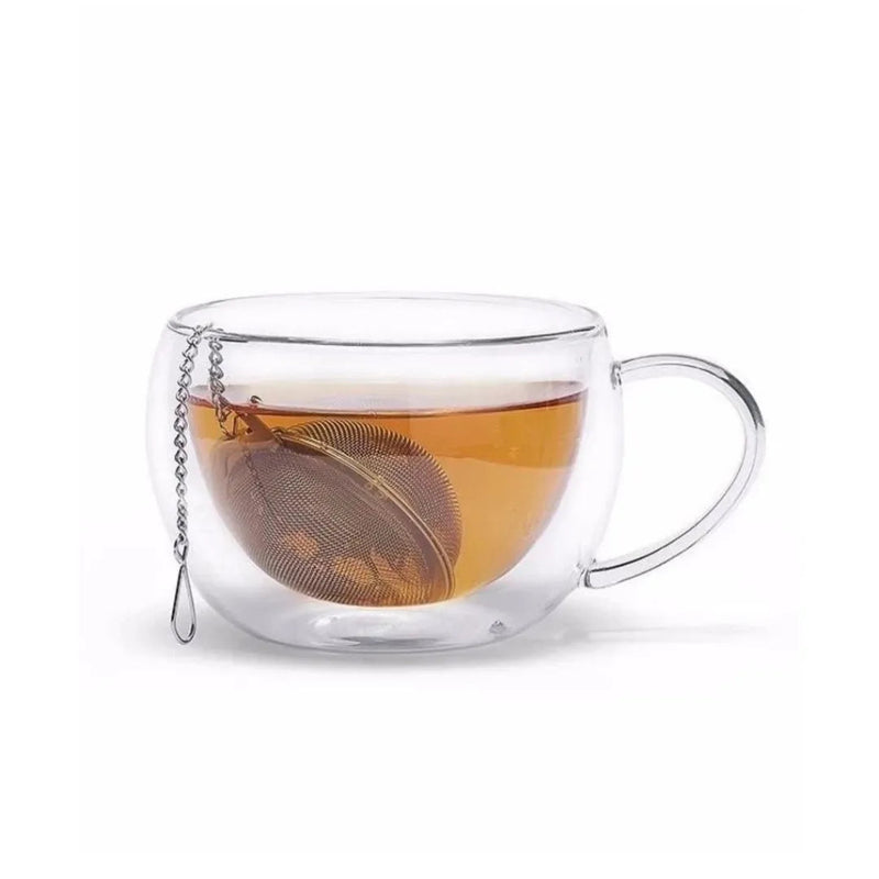 Infusor de Chá Esférico Inox com Corrente 4,5cm Casa Splendida - Casa Farfelle