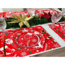 Jogo Americano de Tecido com 6 Peças Decoração de Natal - Casa Farfelle