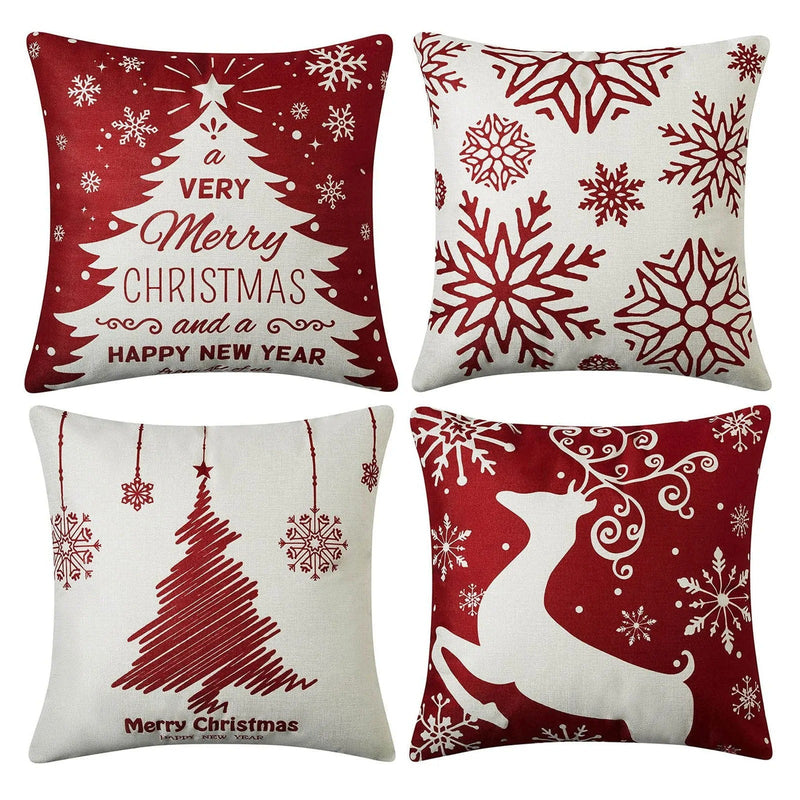 Kit 4 Capas Almofadas de Natal - Casa Farfelle