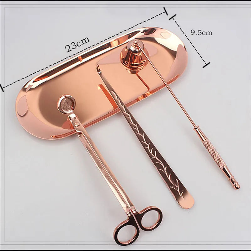 Kit Acessórios para Velas em Inox - Casa Farfelle