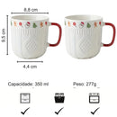 Kit Canecas de Natal Encantado  – 2 Peças - Casa Farfelle