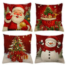 Kit Capas de Almofadas de Natal – 4 Unidades (45x45cm) - Casa Farfelle
