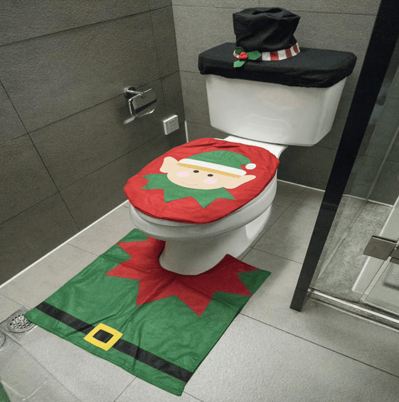 Kit de Decoração de Natal para Banheiro - Casa Farfelle