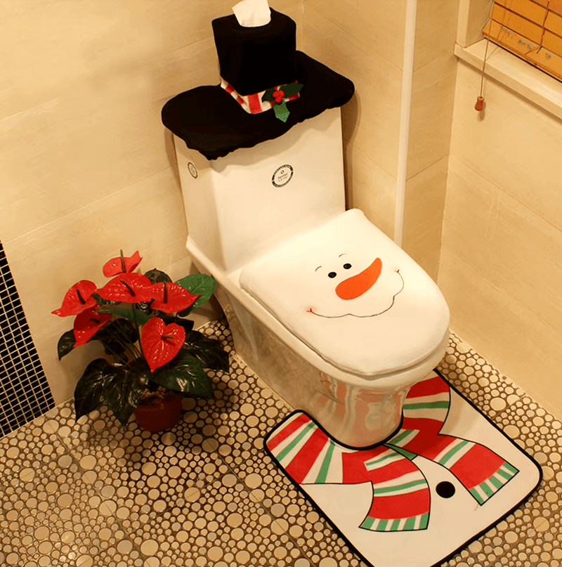 Kit de Decoração de Natal para Banheiro - Casa Farfelle