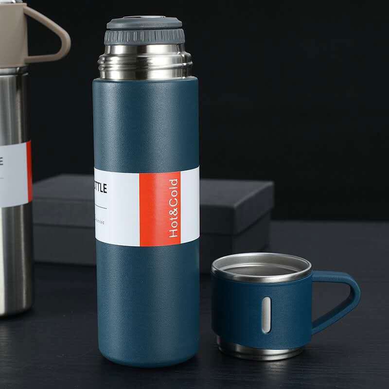 Kit Garrafa Térmica e Xícaras Karaman - Casa Farfelle