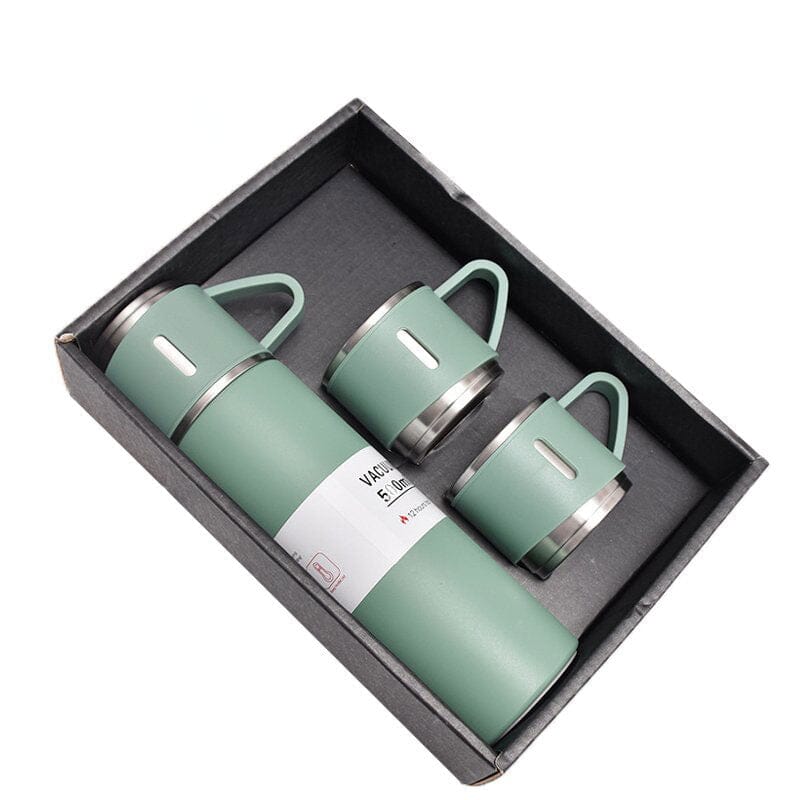Kit Garrafa Térmica e Xícaras Karaman - Casa Farfelle