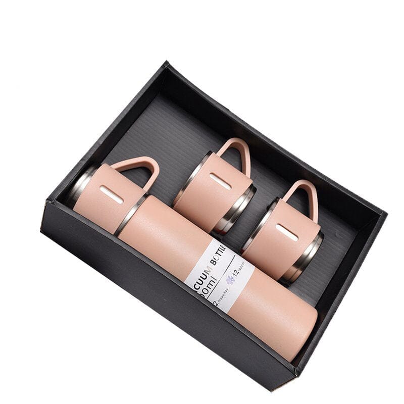 Kit Garrafa Térmica e Xícaras Karaman - Casa Farfelle