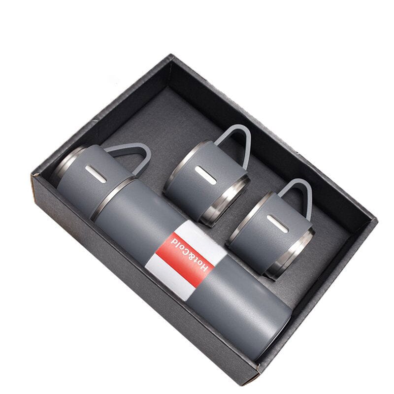 Kit Garrafa Térmica e Xícaras Karaman - Casa Farfelle