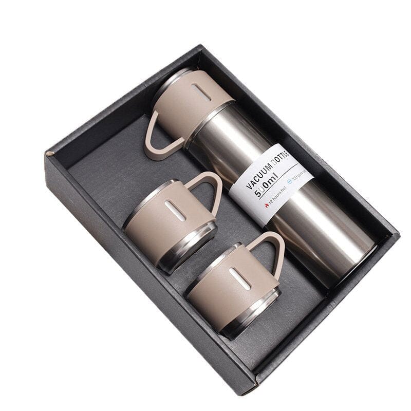 Kit Garrafa Térmica e Xícaras Karaman - Casa Farfelle