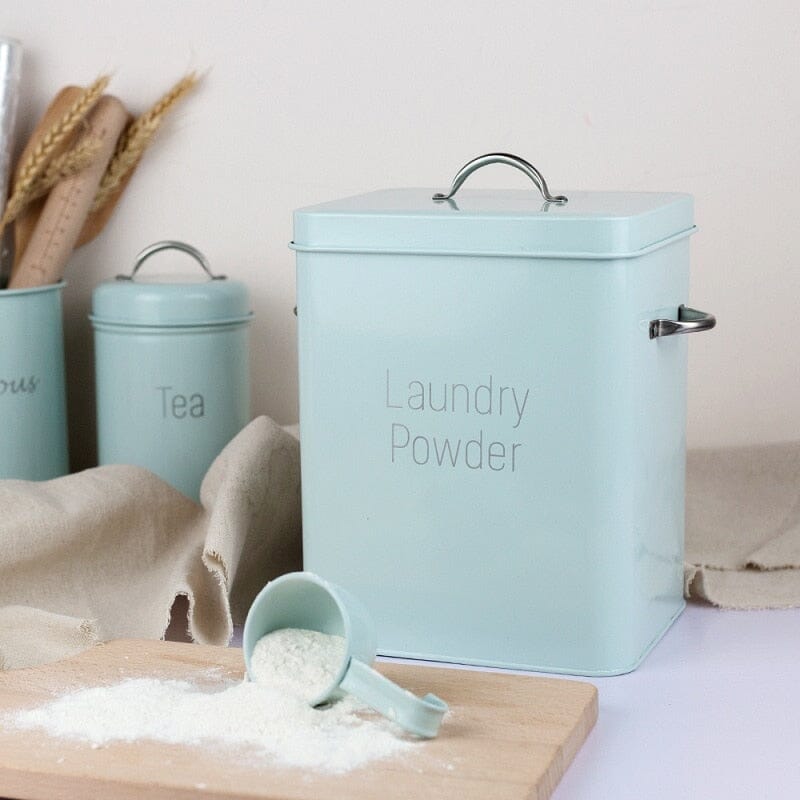 Lata de Armazenamento para Lavanderia Lino - Casa Farfelle