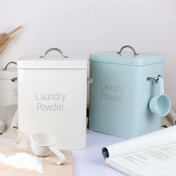 Lata de Armazenamento para Lavanderia Lino - Casa Farfelle