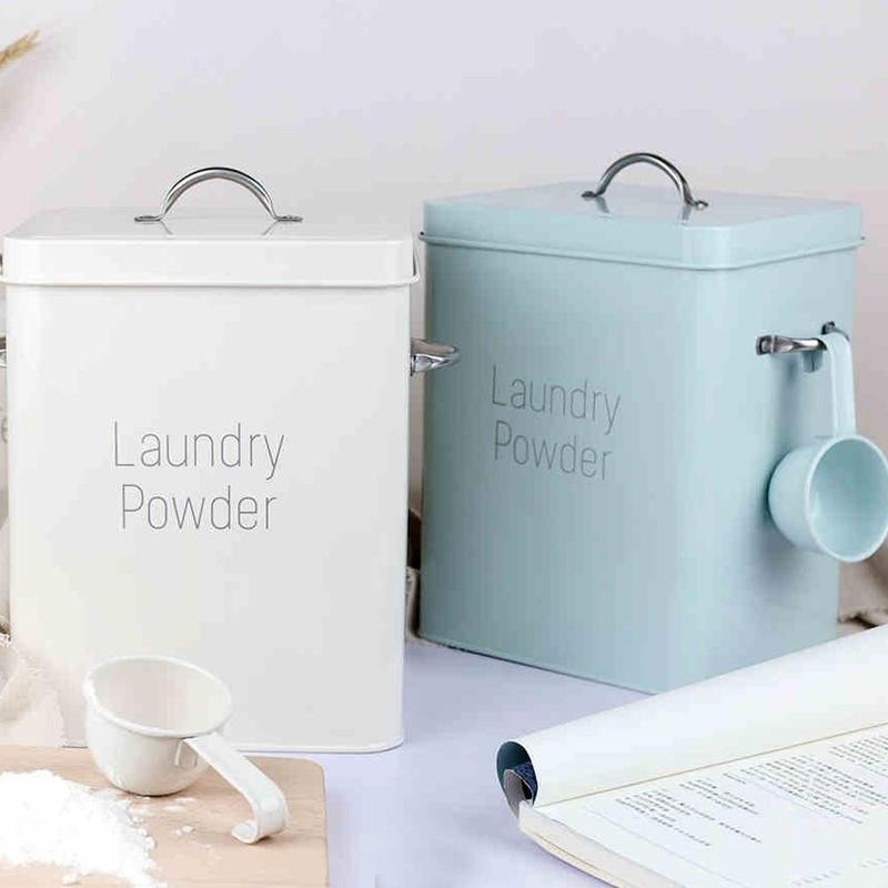 Lata de Armazenamento para Lavanderia Lino - Casa Farfelle