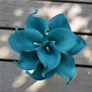 Lírio da Calla Artificial para Decoração 10 Peças Tons Azuis - Casa Farfelle