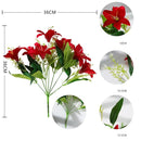 Lírios Artificiais de Seda para Decoração 7 Flores - Casa Farfelle