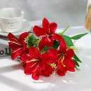 Lírios Artificiais de Seda para Decoração 7 Flores - Casa Farfelle