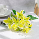 Lírios Artificiais de Seda para Decoração 7 Flores - Casa Farfelle