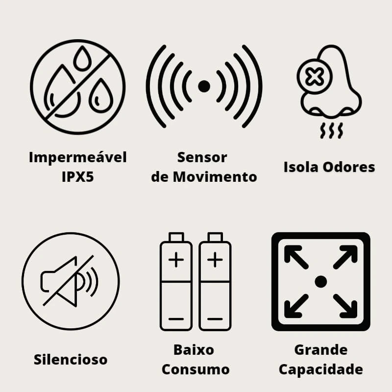 Lixeira Automática Tocco - Casa Farfelle