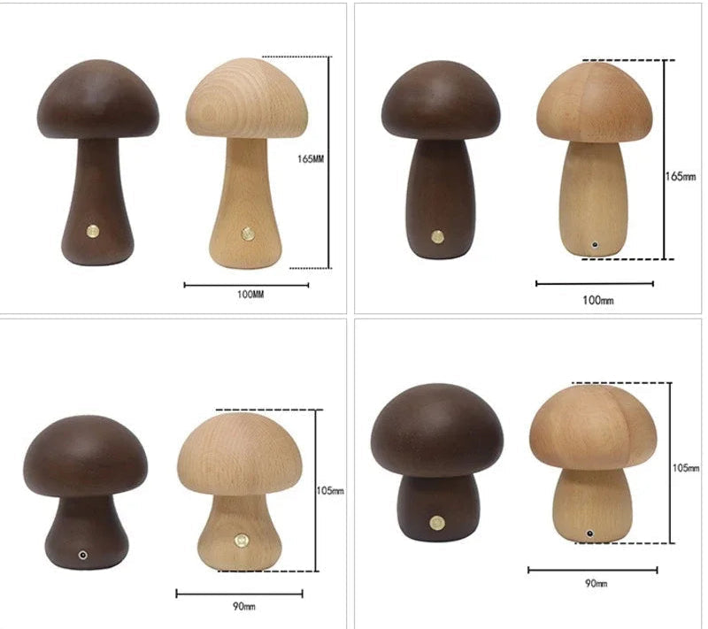 Luminária de Mesa LED Cogumelo com Toque - Casa Farfelle