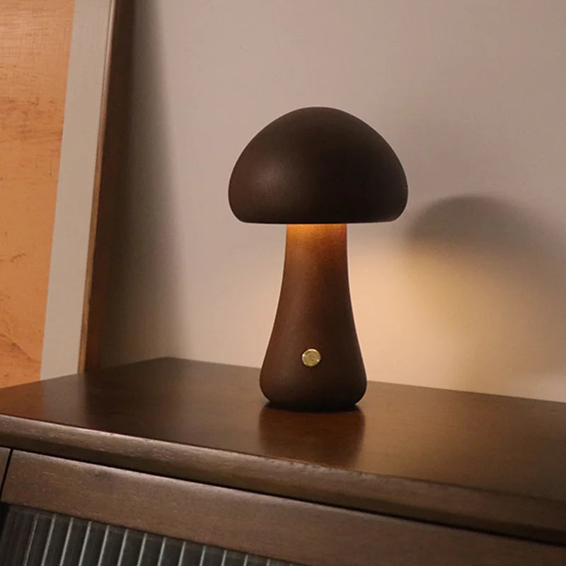 Luminária de Mesa LED Cogumelo com Toque - Casa Farfelle