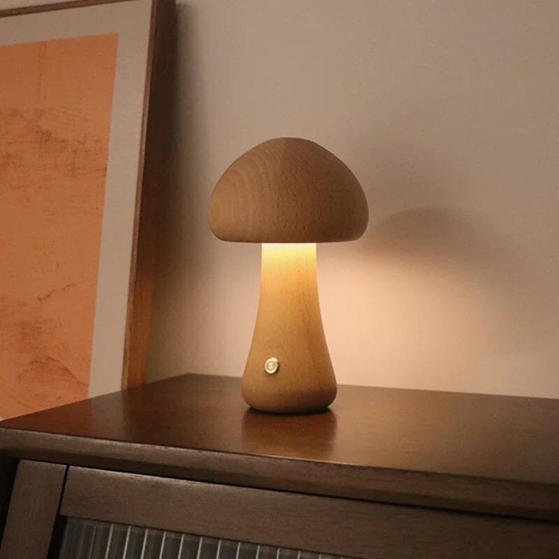 Luminária de Mesa LED Cogumelo com Toque - Casa Farfelle