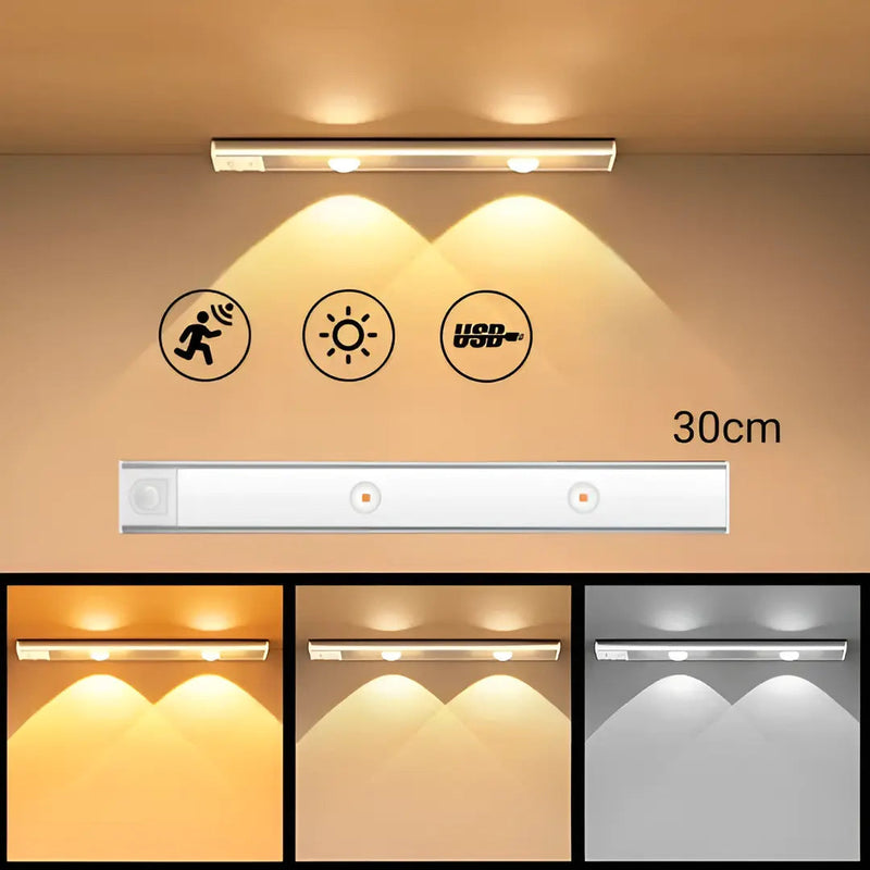 Luminária LED Ultra Fina com Sensor de Movimento - Casa Farfelle