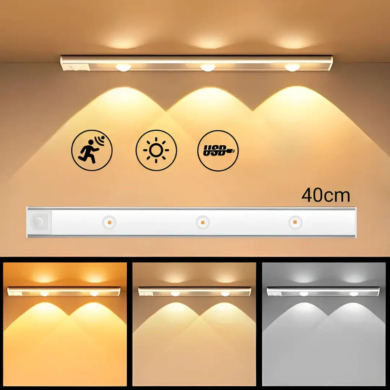 Luminária LED Ultra Fina com Sensor de Movimento - Casa Farfelle
